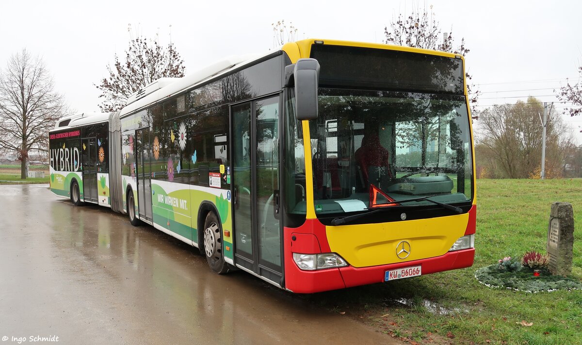 Omnibushandel Röttgen (OMR) aus Untersteinach | ex. Stadtwerke Tübingen / TüBus | KU-06066 | Mercedes-Benz Citaro Facelift GDH | 14.11.2024 in Stuttgart