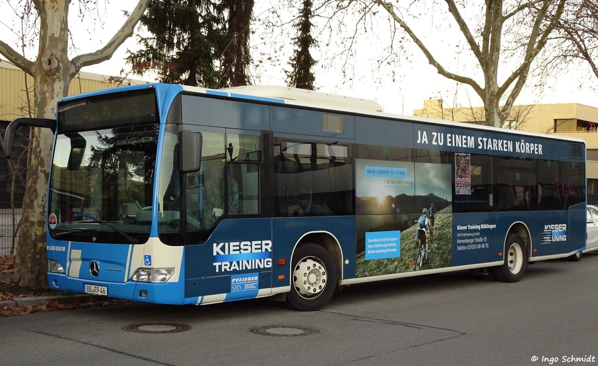 Pflieger Reise & Verkehr aus Böblingen | Stadtverkehr Böblingen Sindelfingen (SBS) | Nr. 46 | BB-RP 46 | Mercedes-Benz Citaro Facelift | 06.12.2015 in Böblingen