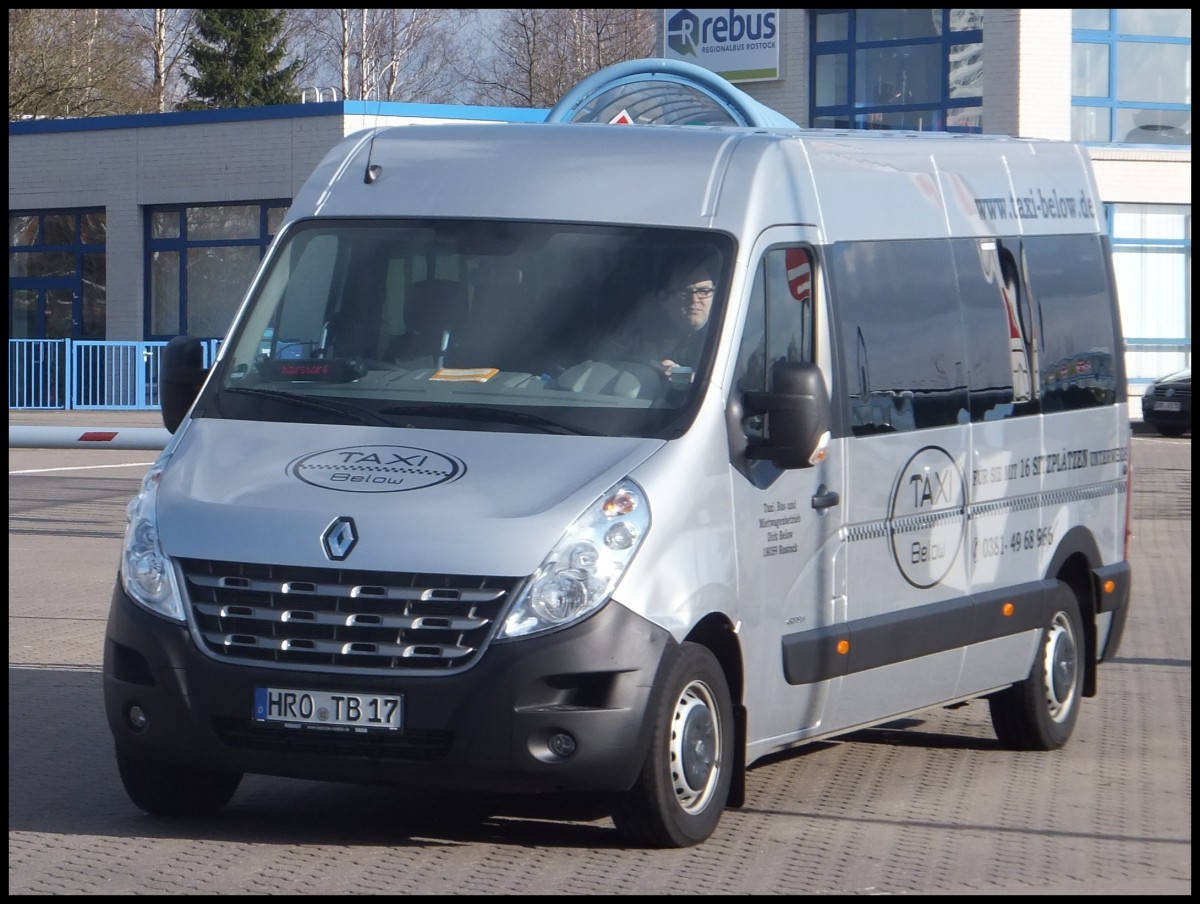 Renault Master von Taxi Below aus Deutschland in Rostock.