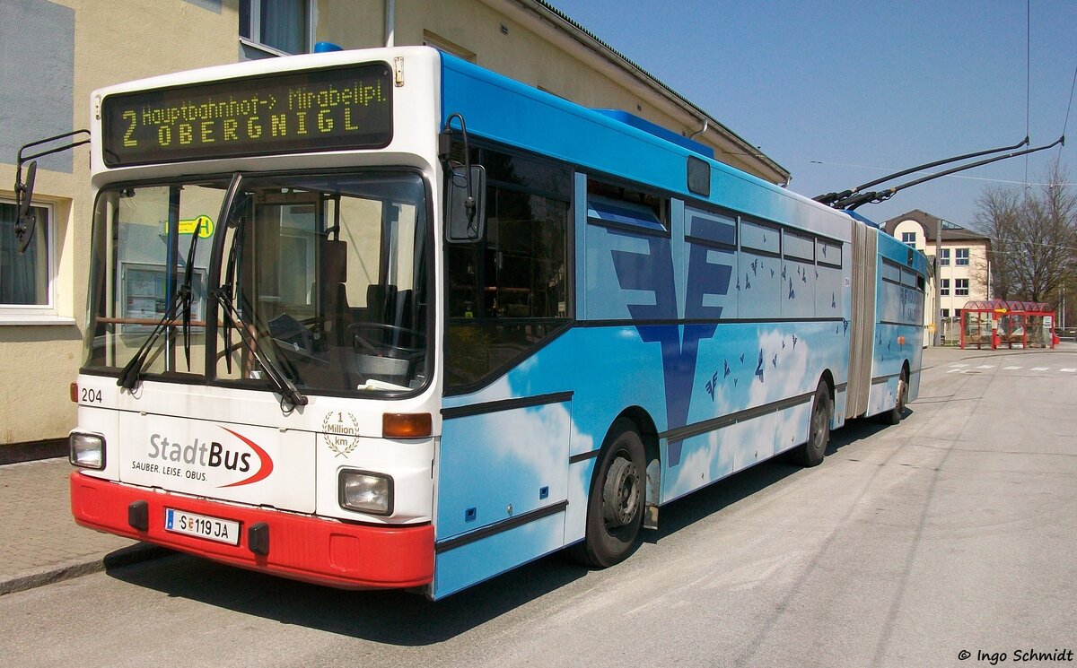 Salzburg AG | StadtBus | Nr. 204 | S-119 JA | Grf & Stift GE 112 M 16 | 05.04.2009 in Wals
