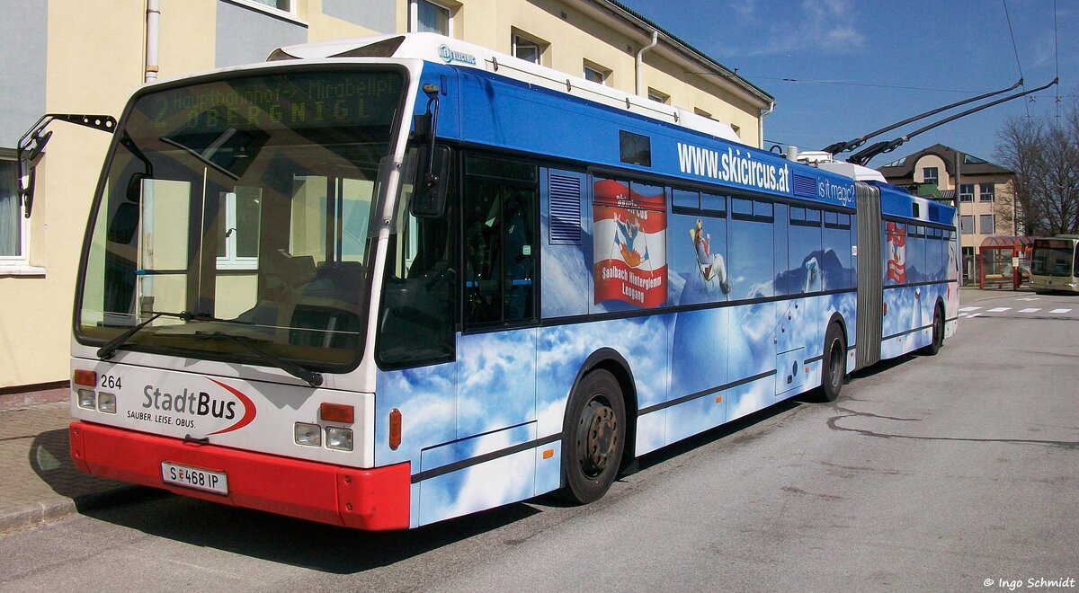 Salzburg AG | StadtBus | Nr. 264 | S-468 IP | Van Hool AG 300 T | 05.04.2009 in Wals