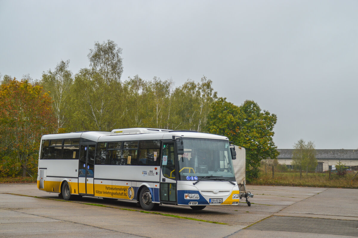 SAW-KV 561 am 27.10.2022 auf dem Betriebshof der KVG Kltze. 
