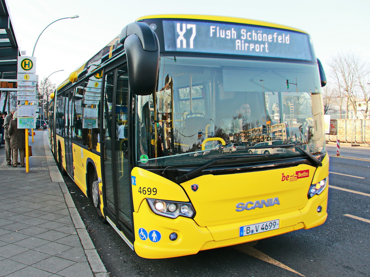 Scania Citywide der BVG in Berlin am 07. Februar 2018.