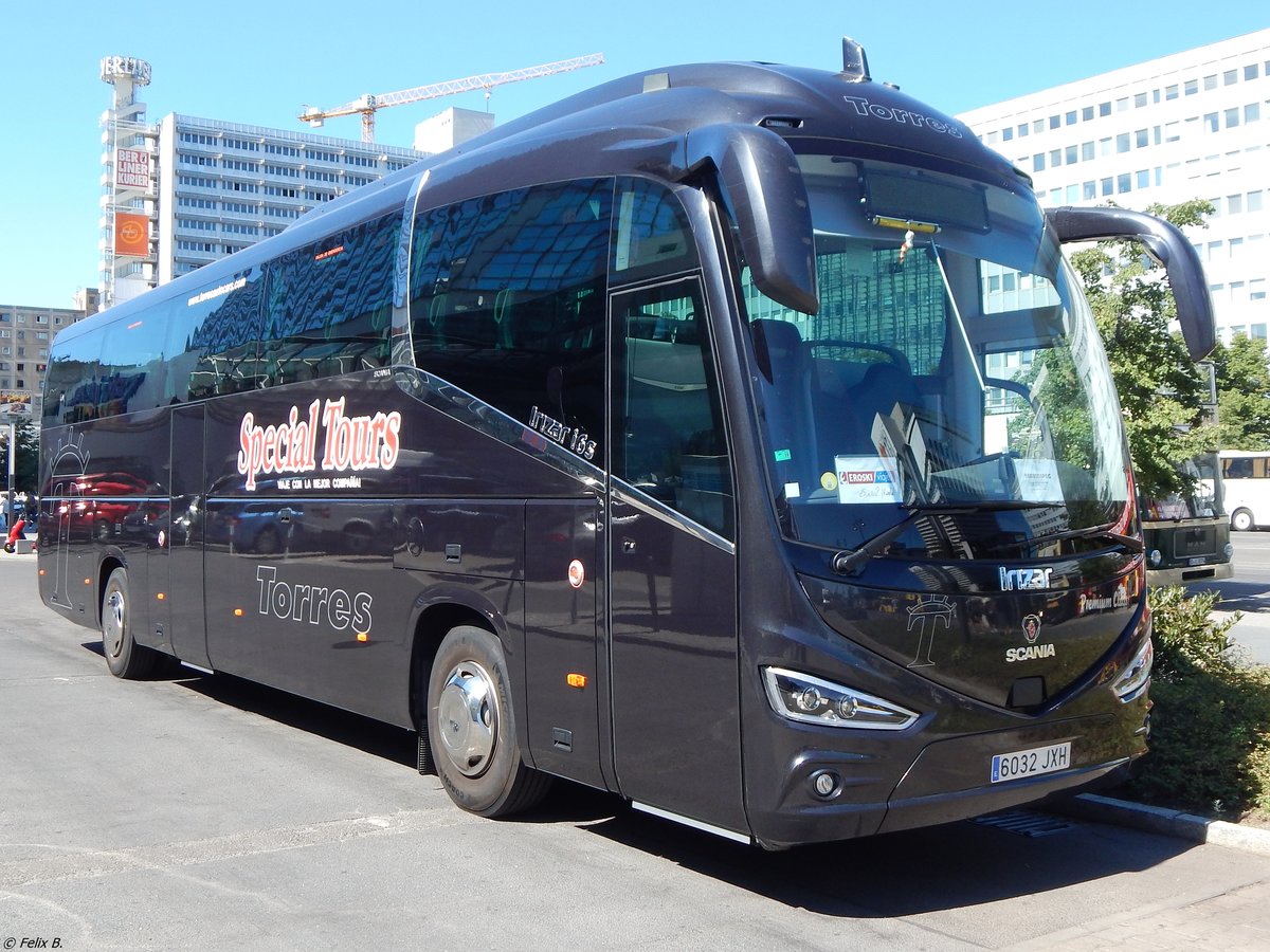 Scania Irizar von Autocares Torres aus Spanien in Berlin.