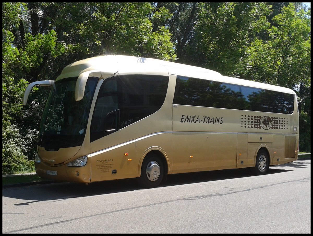 Scania Irizar von Emka-Trans aus Polen in Filderstadt.