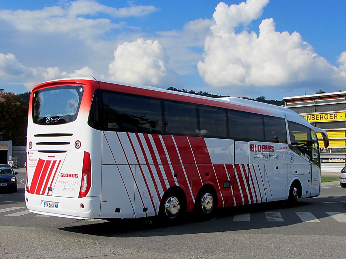 Scania Irizar i6 von Adriano aus Italien in Krems gesehen.