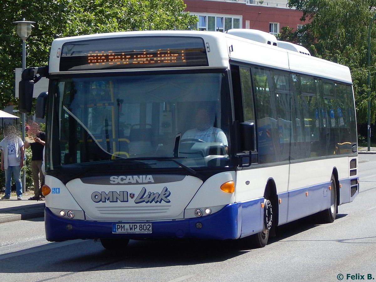 Scania OmniLink vom Busbetrieb W. Patzsch aus Deutschland in Potsdam. 