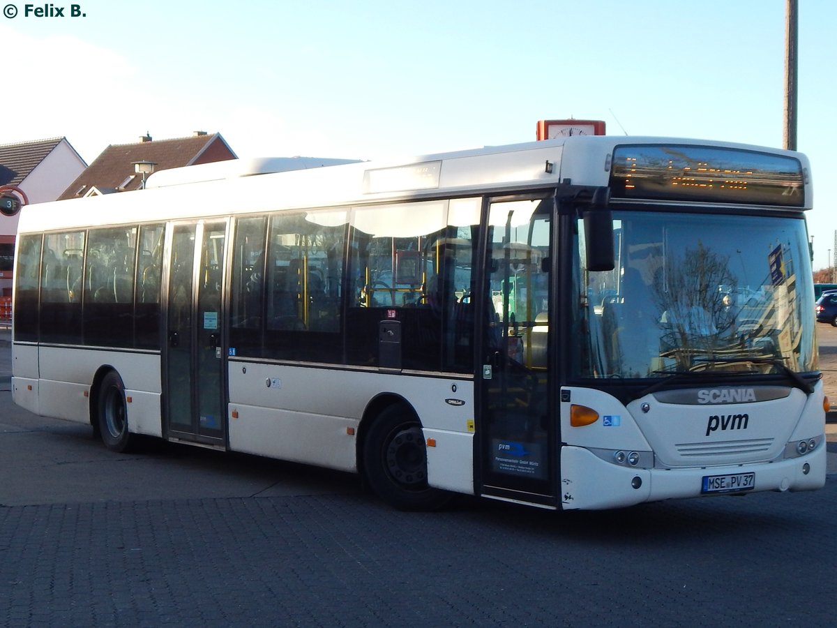 Scania OmniLink der PVM Waren in Neubrandenburg. 