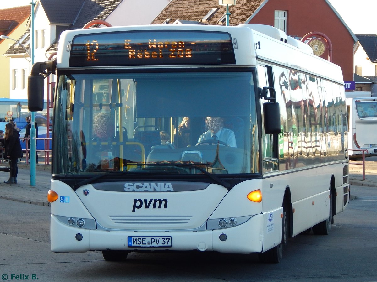 Scania OmniLink der PVM Waren in Neubrandenburg. 