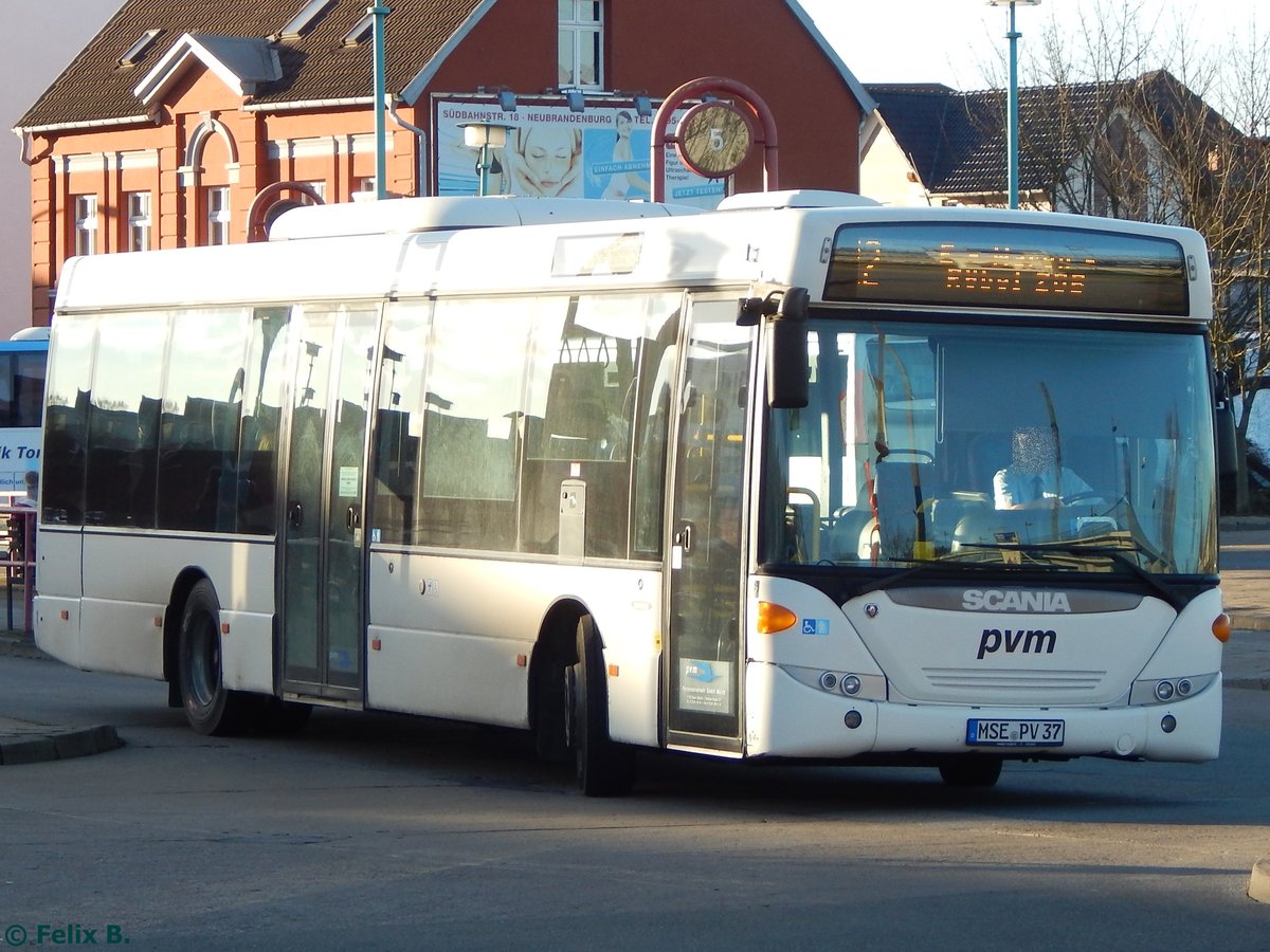 Scania OmniLink der PVM Waren in Neubrandenburg.