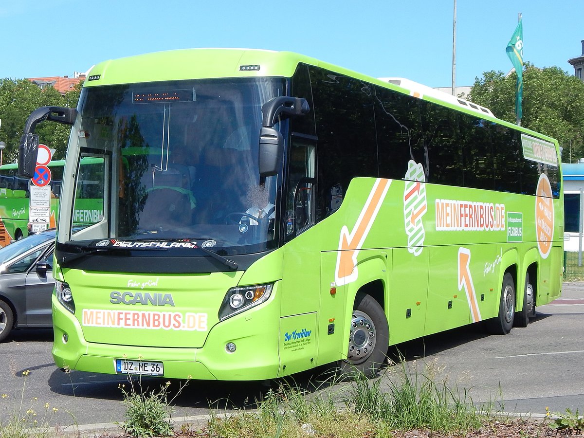 Scania Touring von FlixBus/Der Krostitzer aus Deutschland in Berlin.