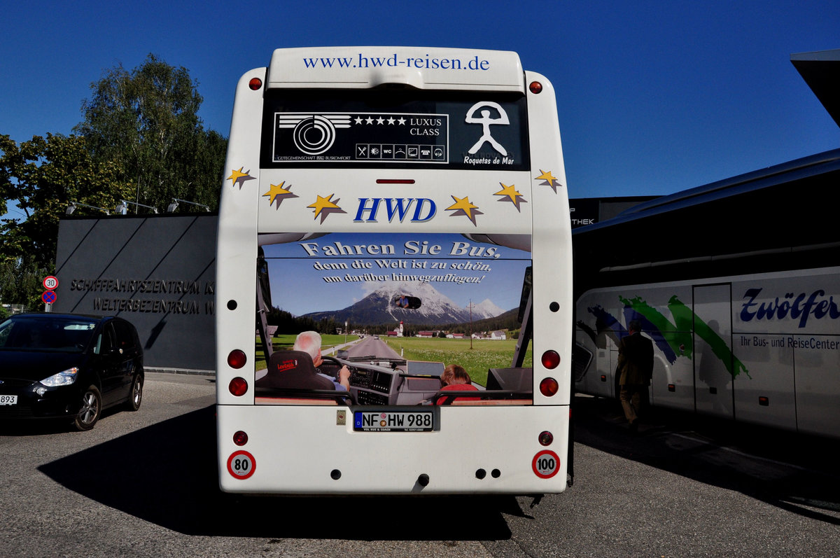 Schnes Bild am VDL Bova von HWD Reisen aus der BRD in Krems gesehen.