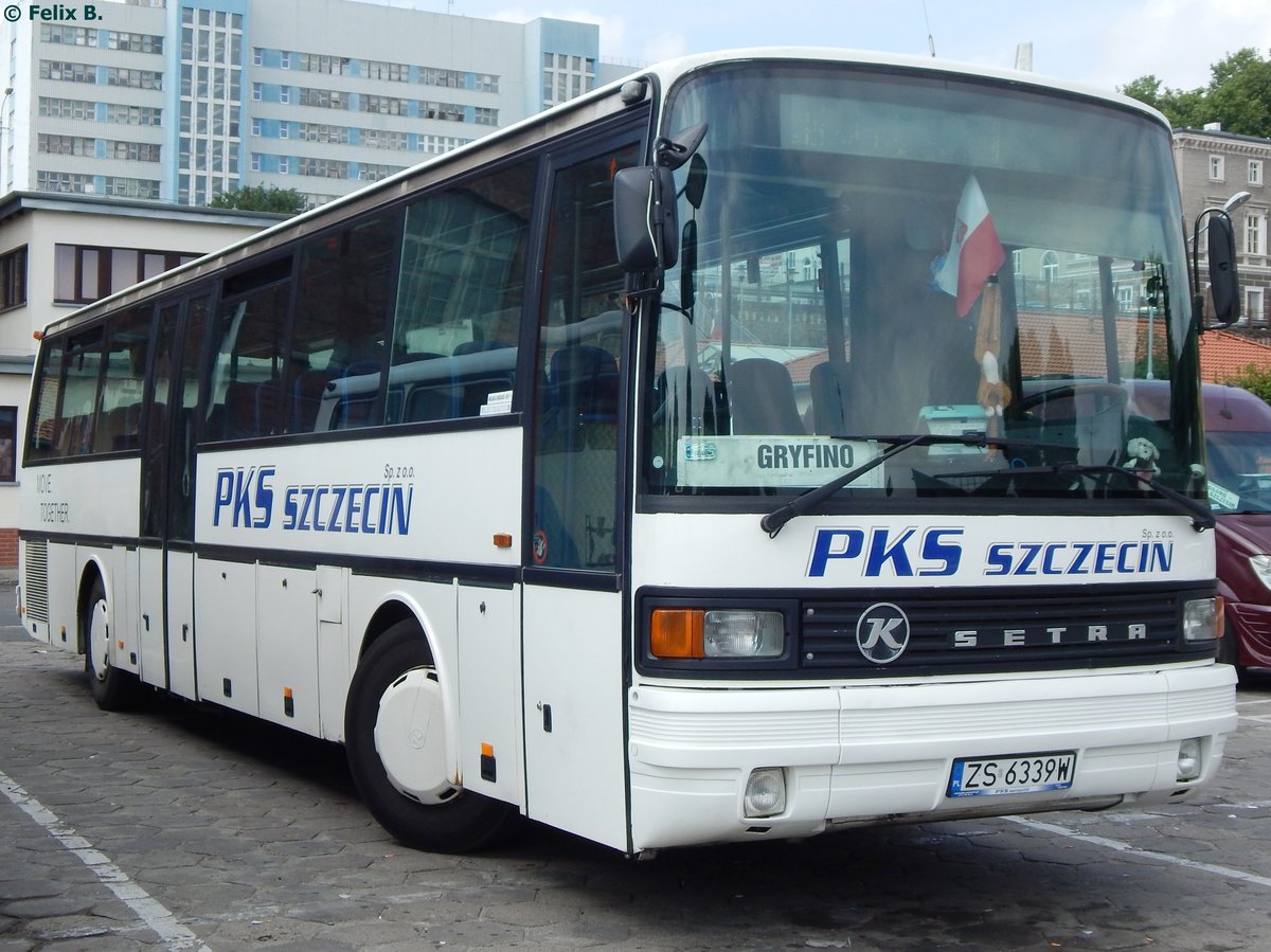 Setra 215 UL von PKS Szczecin aus Polen in Stettin.