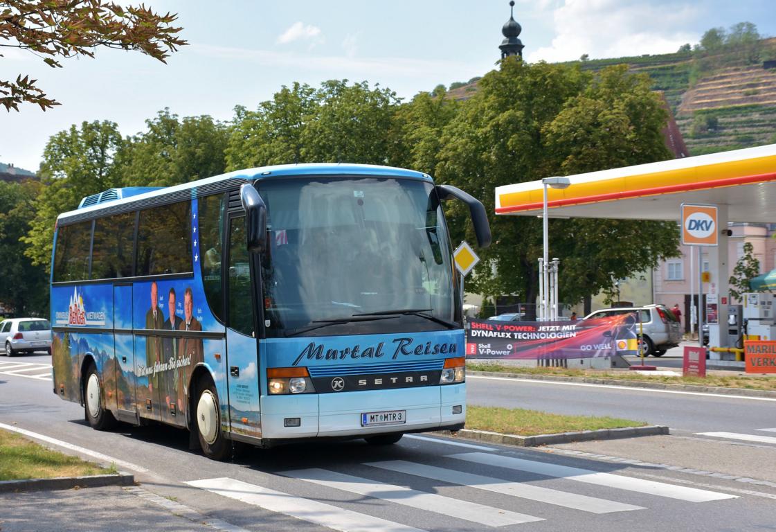 Setra 300er-Serie von Josef Berger Reisen aus sterreich 2017 in Krems.