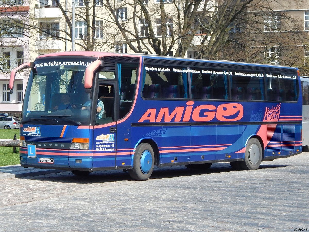 Setra 312 HD von Amigo sp.z o.o. aus Polen in Stettin.