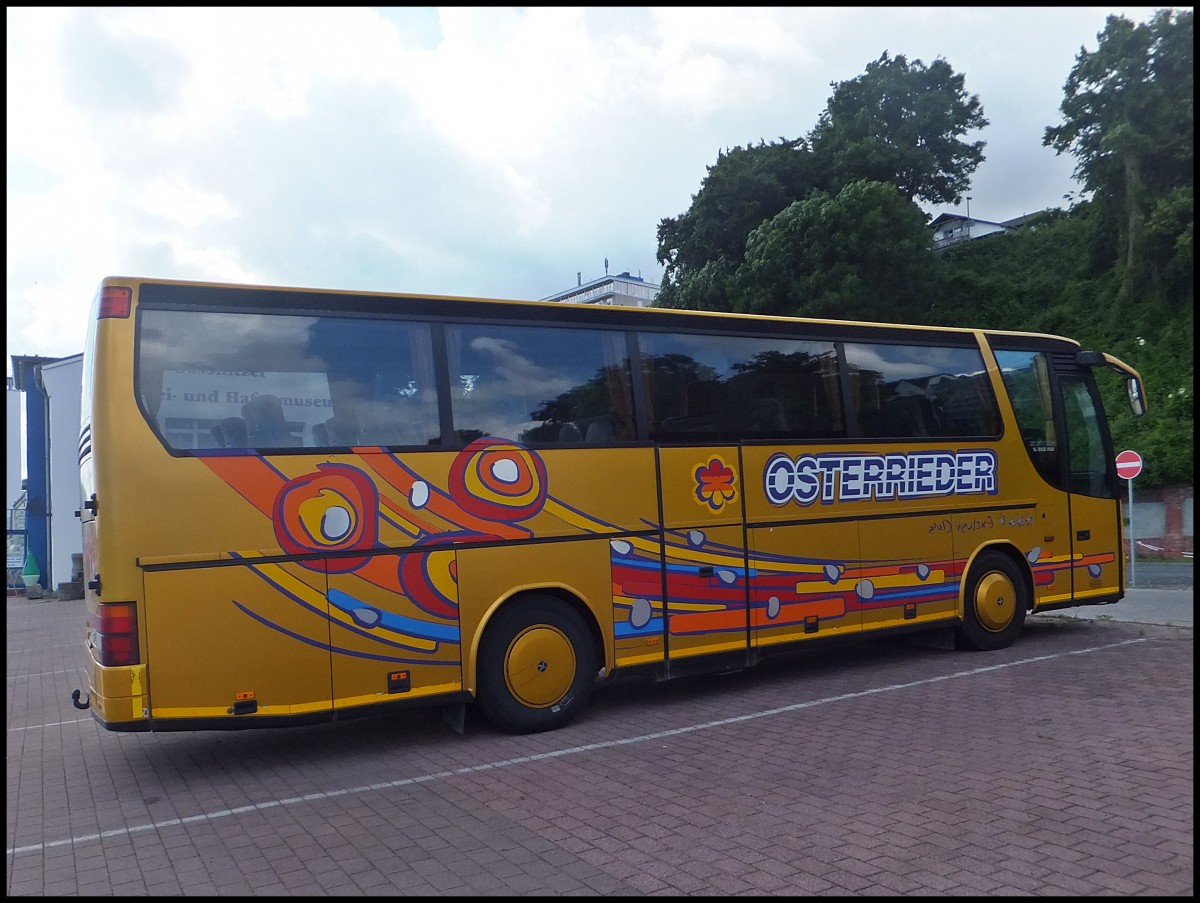 Setra 312 HD von Osterrieder aus Deutschland im Stadthafen Sassnitz.