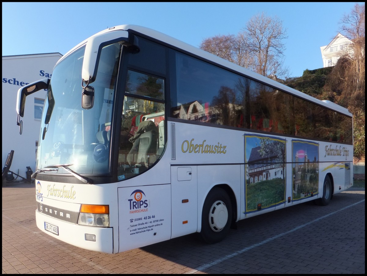 Setra 315 GT-HD von Michel-Reisen aus Deutschland im Stadthafen Sassnitz.