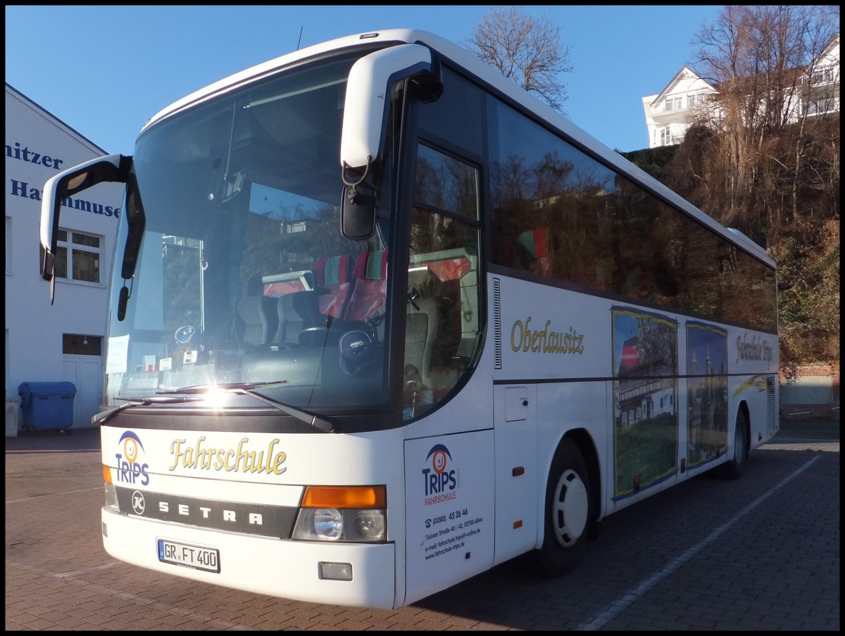 Setra 315 GT-HD von Michel-Reisen aus Deutschland im Stadthafen Sassnitz.