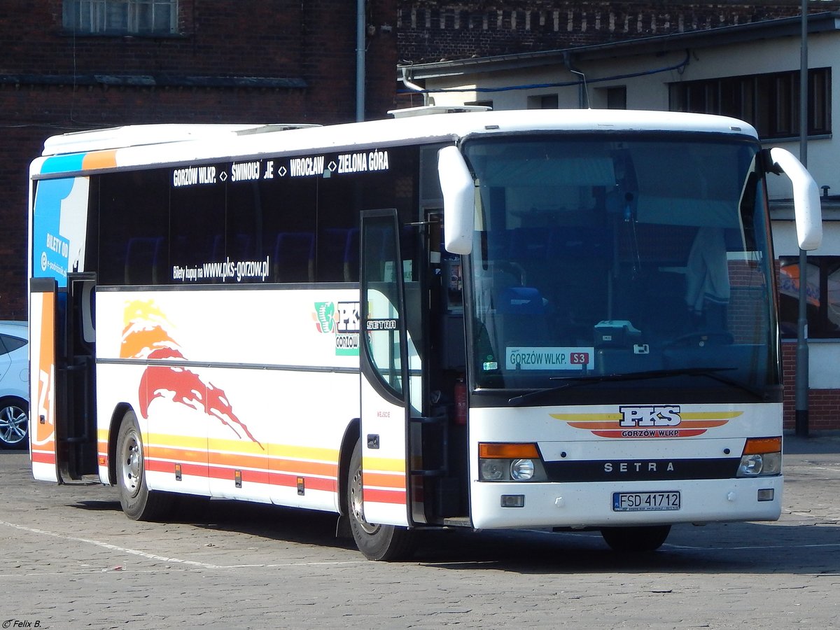 Setra 315 GT-HD von PKS Gorzów Wlkp aus Polen in Stettin.