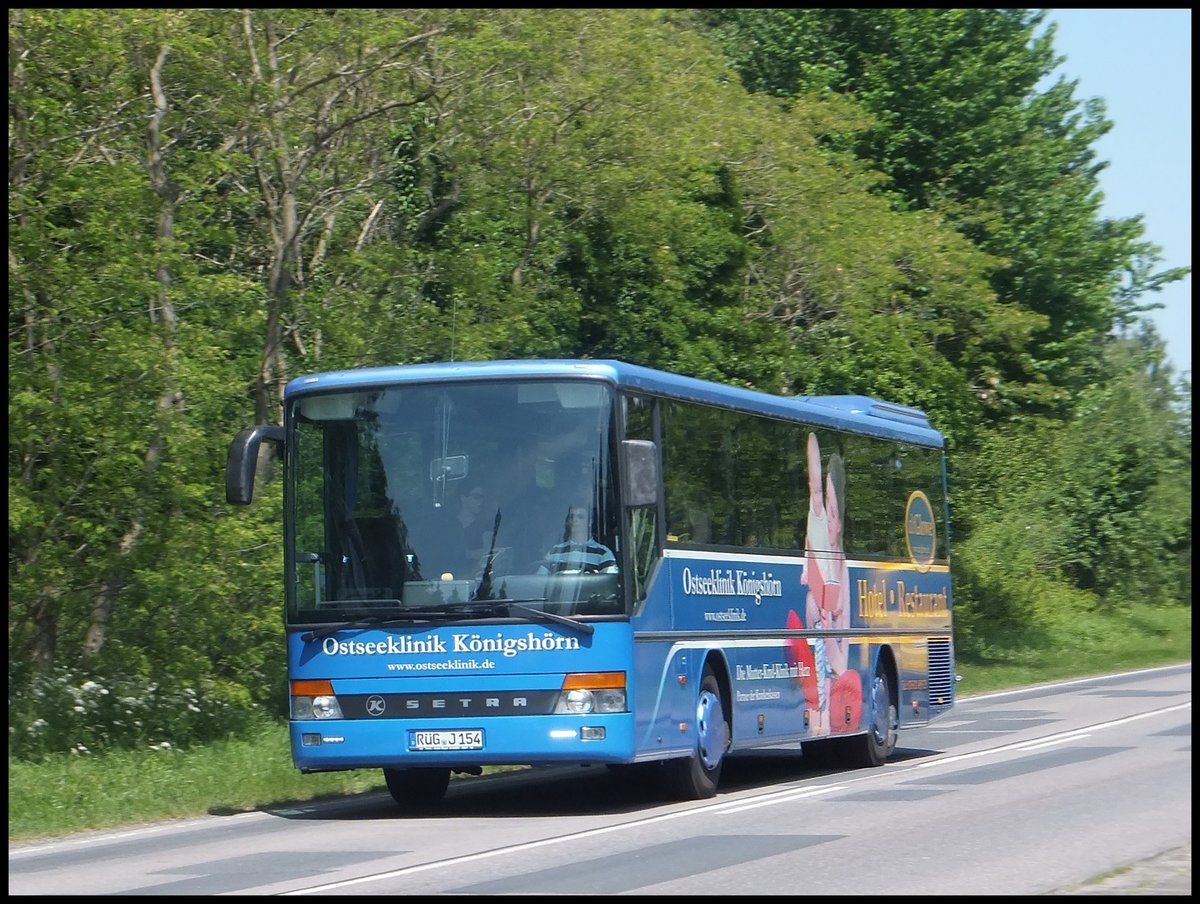 Setra 315 H der Ostseeklinik Königshörn in Mukran.