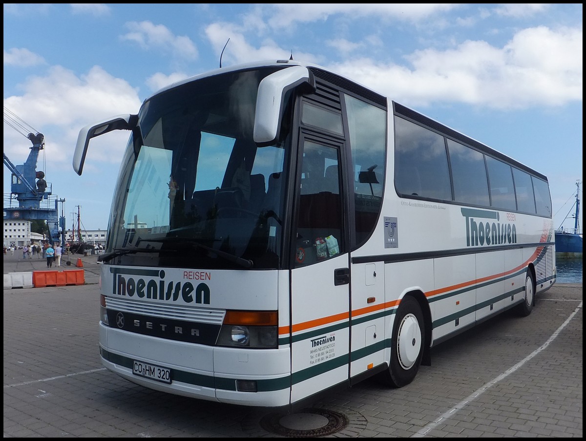 Setra 315 HD von Thoenissen aus Deutschland im Stadthafen Sassnitz.