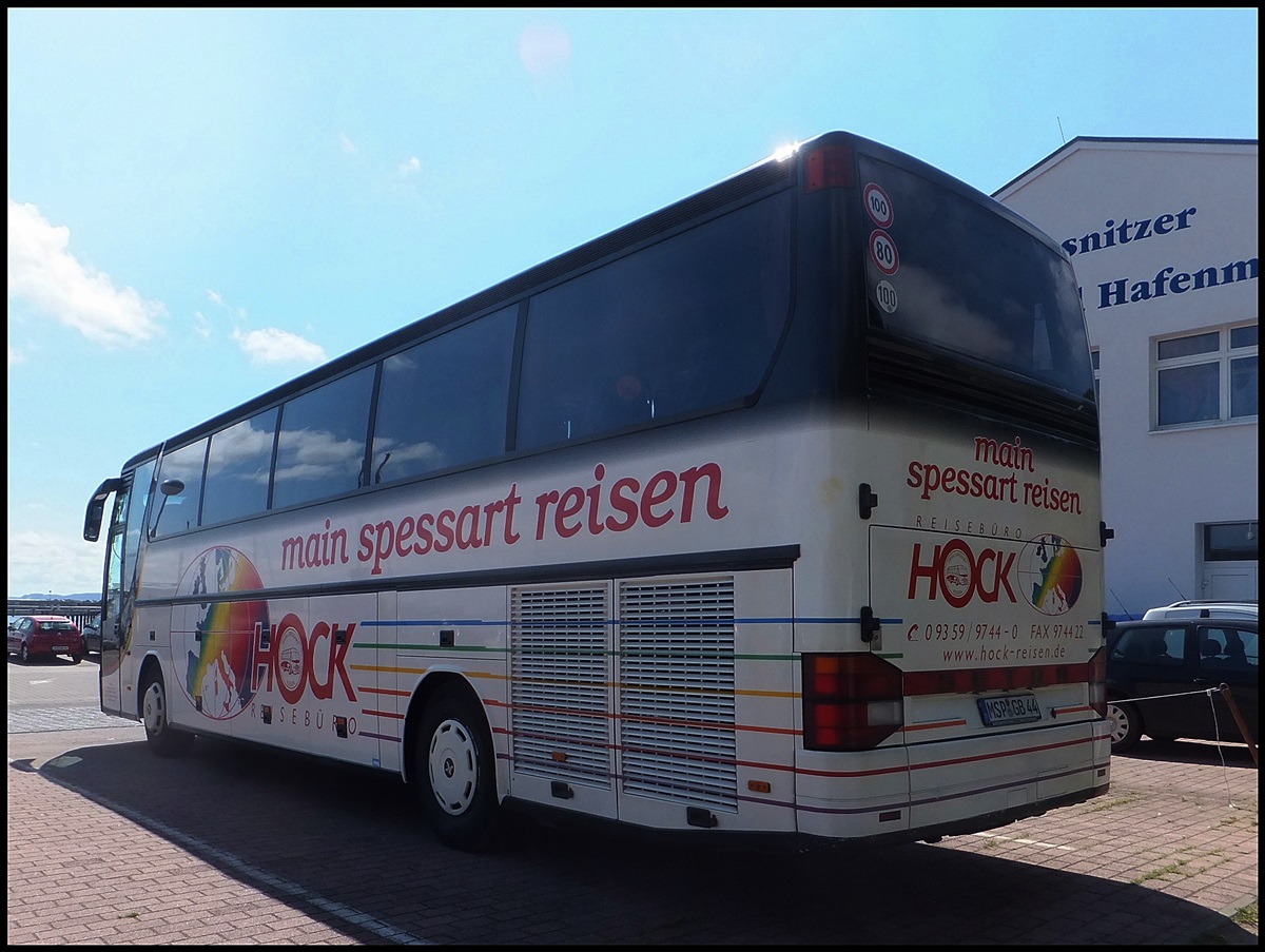 Setra 315 HDH vom Reisebro Hock aus Deutschland im Stadthafen Sassnitz.