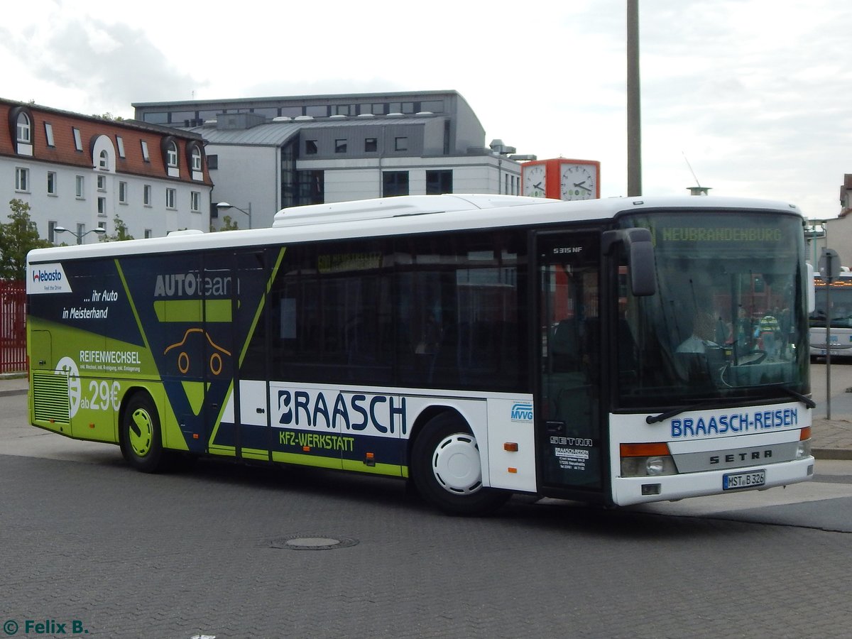 Setra 315 NF von Braasch Reisen aus Deutschland in Neubrandenburg.