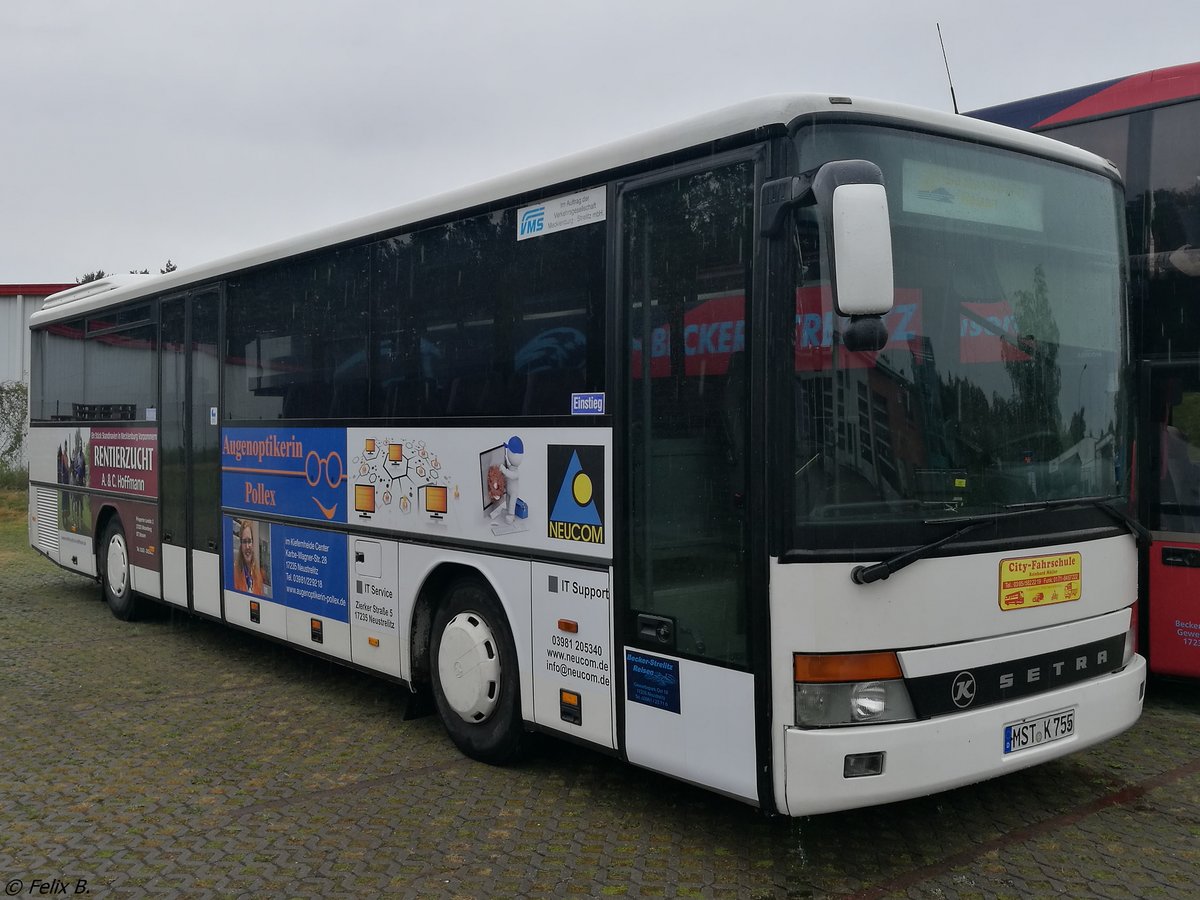 Setra 315 UL von Becker-Strelitz Reisen aus Deutschland in Neustrelitz.