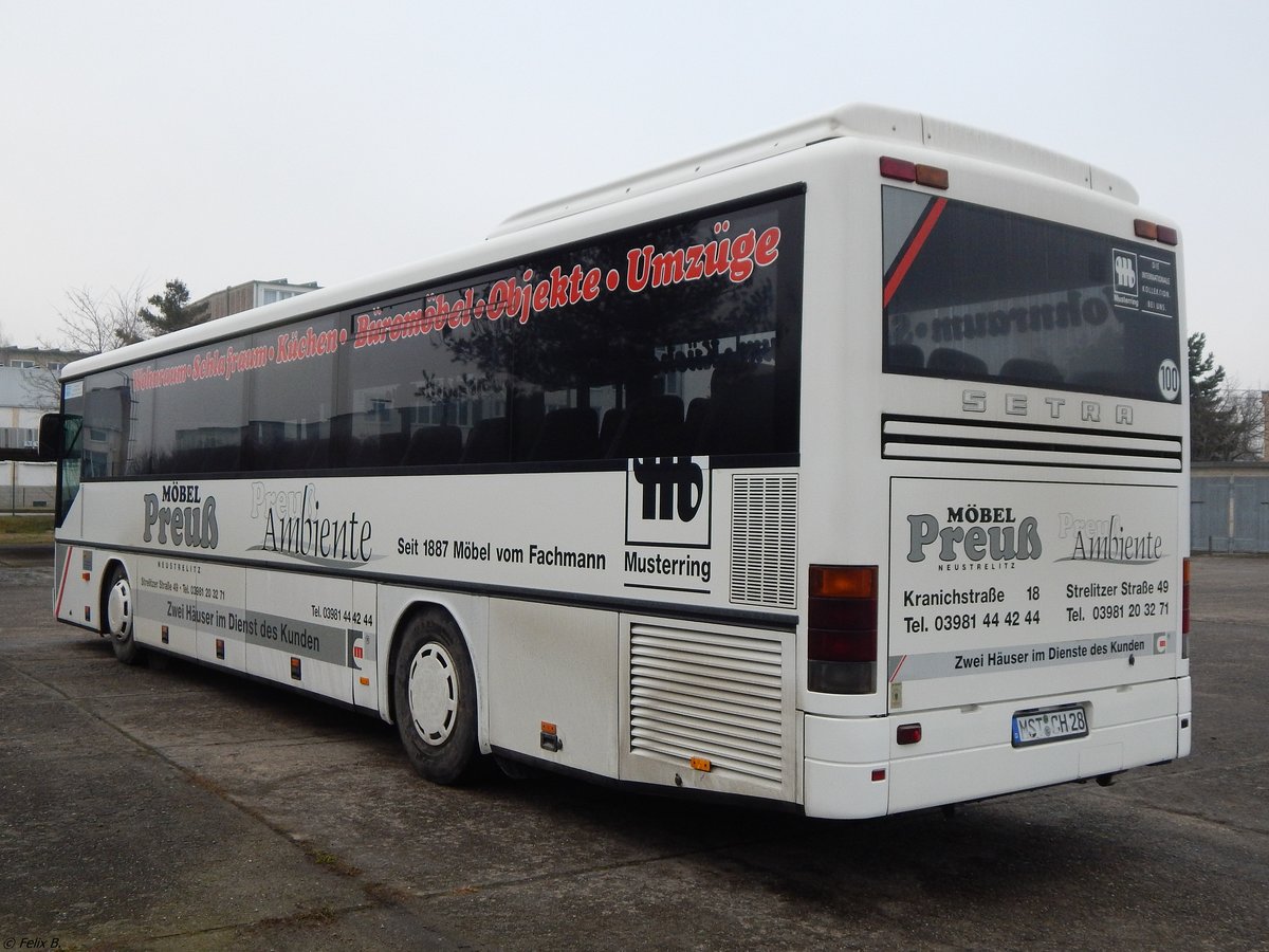 Setra 315 UL von Becker-Strelitz Reisen aus Deutschland in Neubrandenburg.