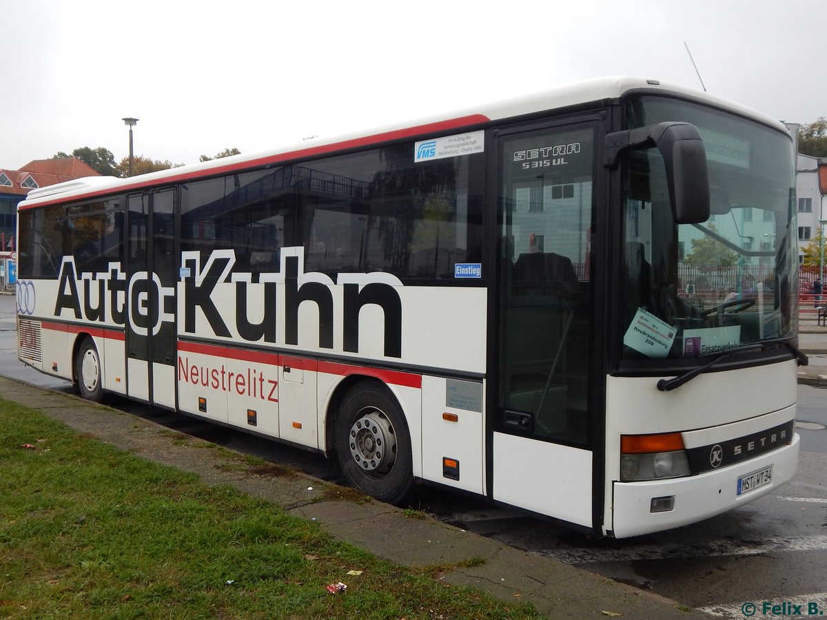 Setra 315 UL von Becker-Strelitz-Reisen aus Deutschland in Neubrandenburg.