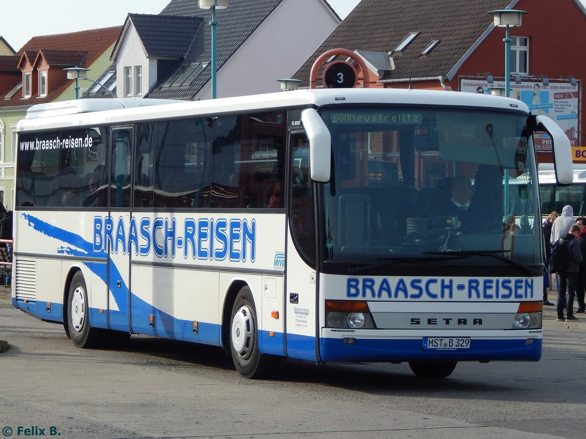 Setra 315 UL von Braasch Reisen aus Deutschland in Neubrandenburg.