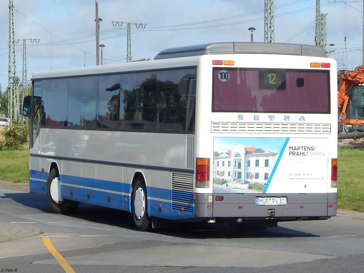 Setra 315 UL der MVVG in Neubrandenburg.