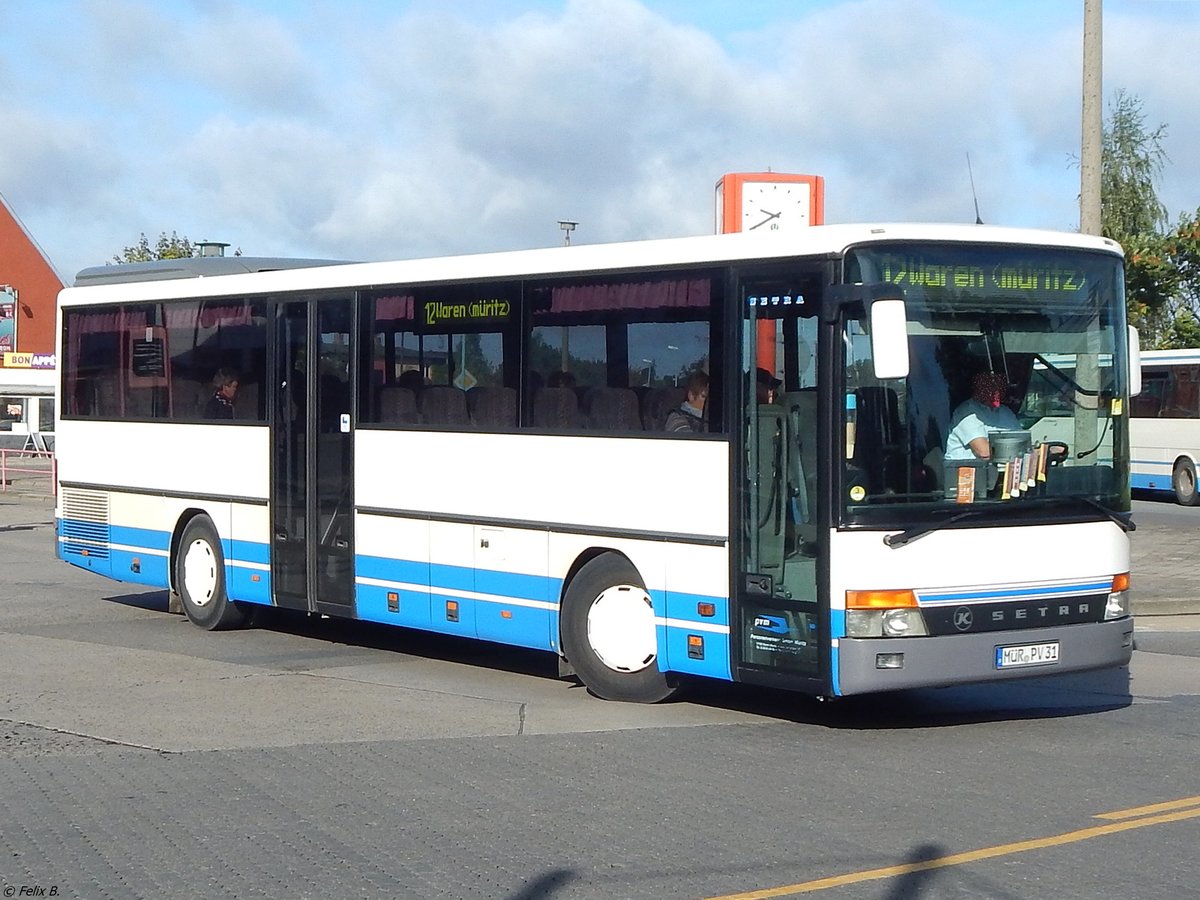 Setra 315 UL der MVVG in Neubrandenburg.