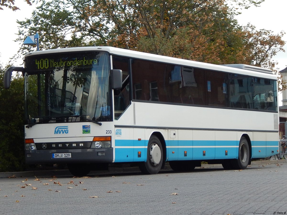 Setra 315 UL der MVVG in Neubrandenburg.