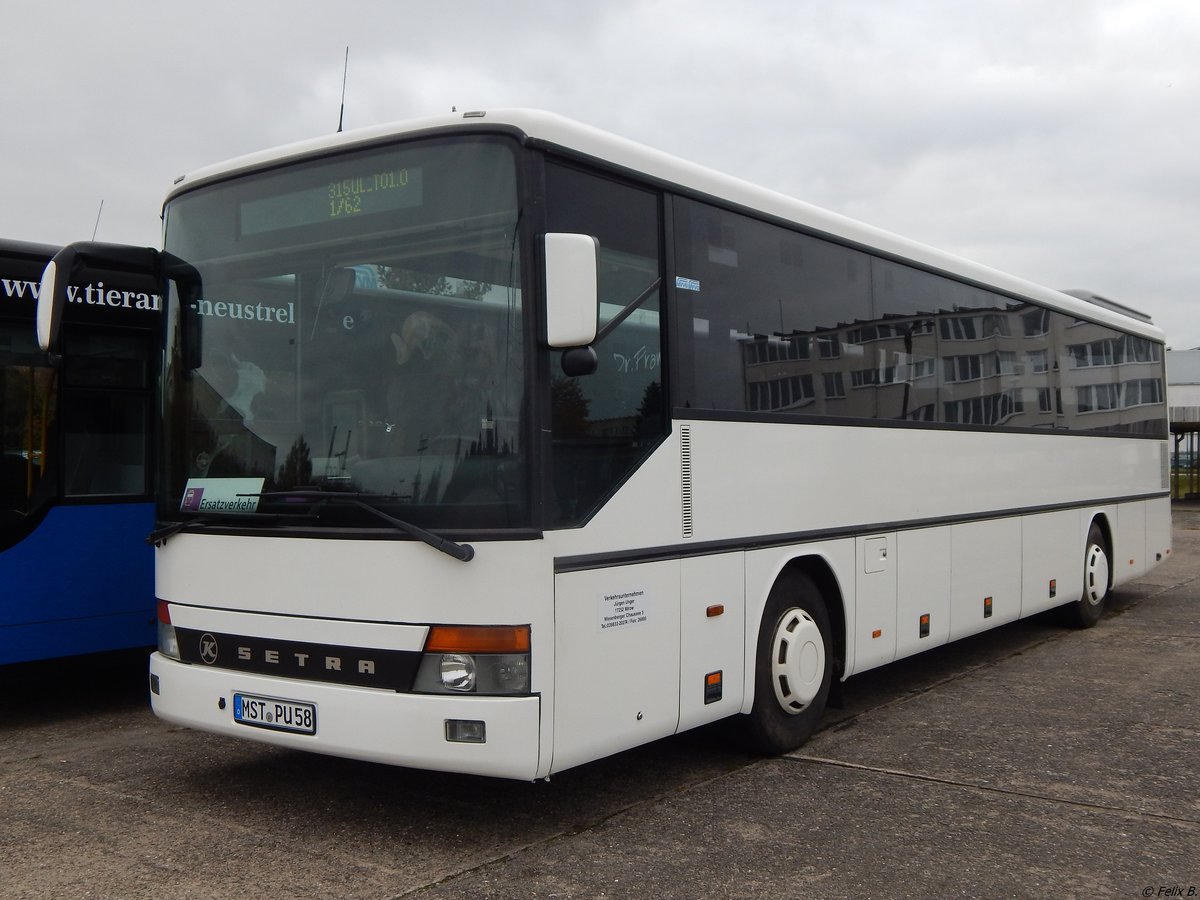 Setra 315 UL von Unger (ex Tonne) aus Deutschland in Neubrandenburg. 