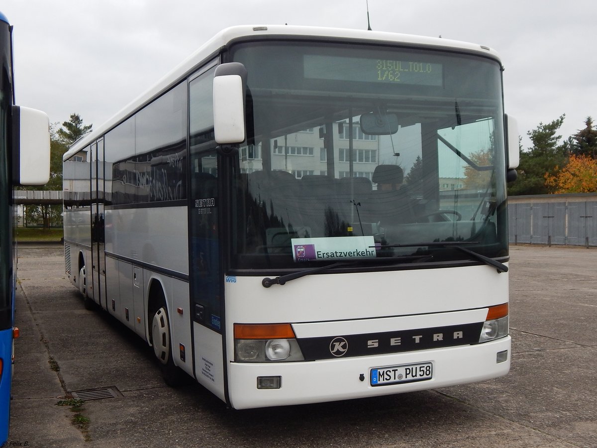 Setra 315 UL von Unger (ex Tonne) aus Deutschland in Neubrandenburg.