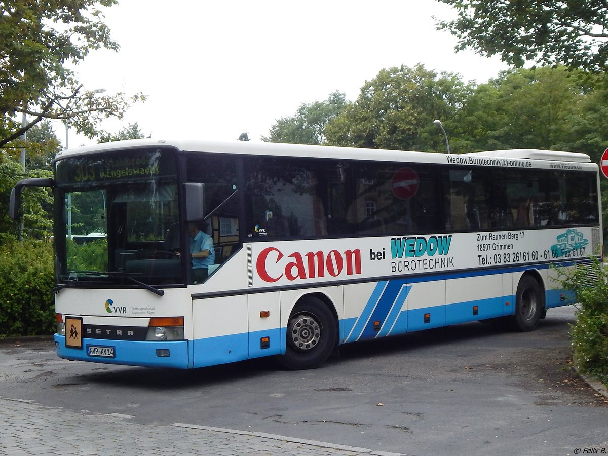 Setra 315 UL der VVR in Stralsund.