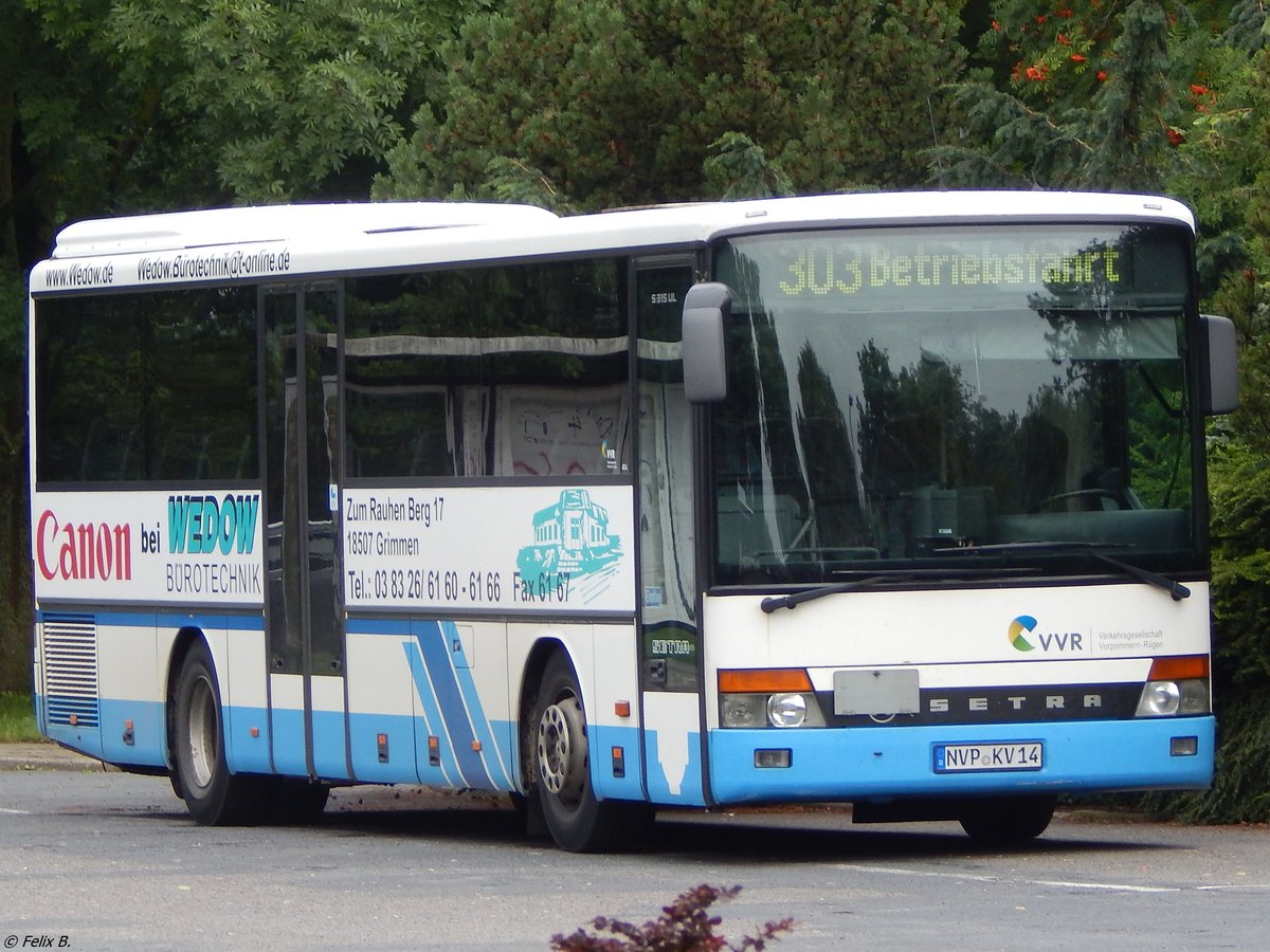 Setra 315 UL der VVR in Stralsund.