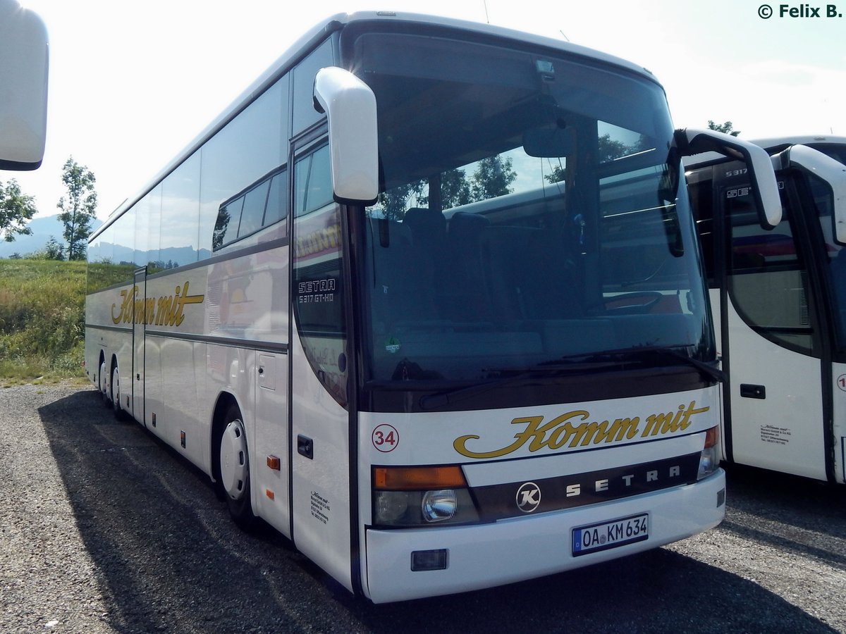 Setra 317 GT-HD von Komm mit Reisen aus Deutschland in Ofterschwang.