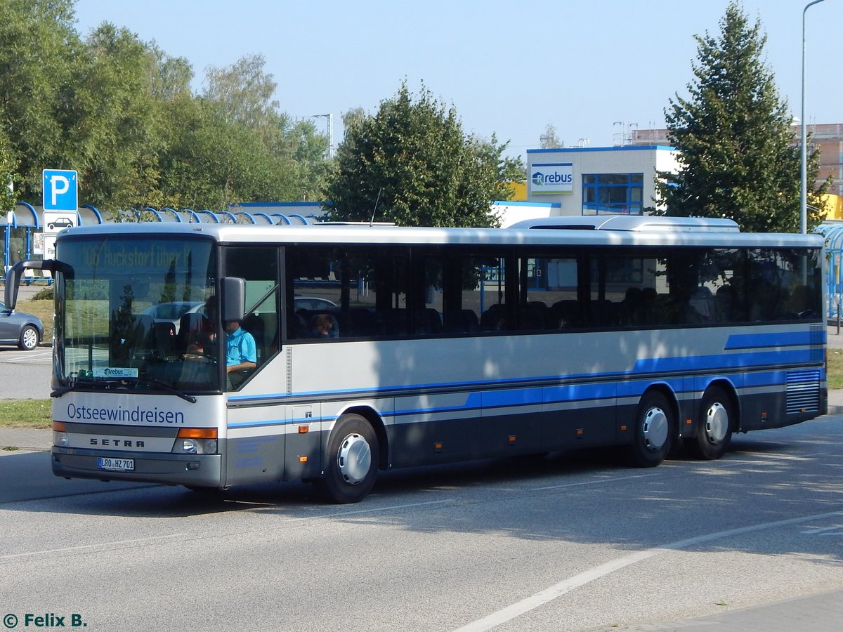 Setra 317 UL von Ostseewindreisen aus Deutschland in Rostock.