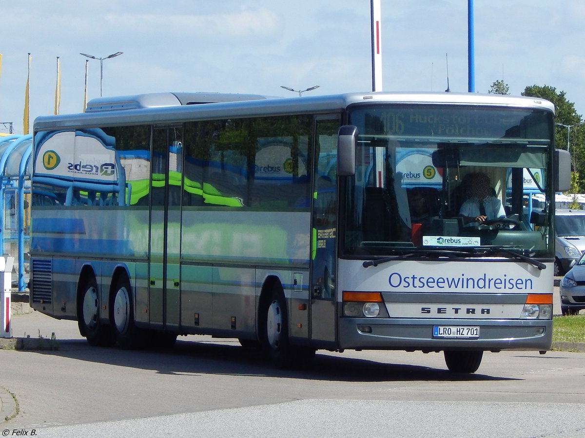 Setra 317 UL von Ostseewindreisen aus Deutschland in Rostock.