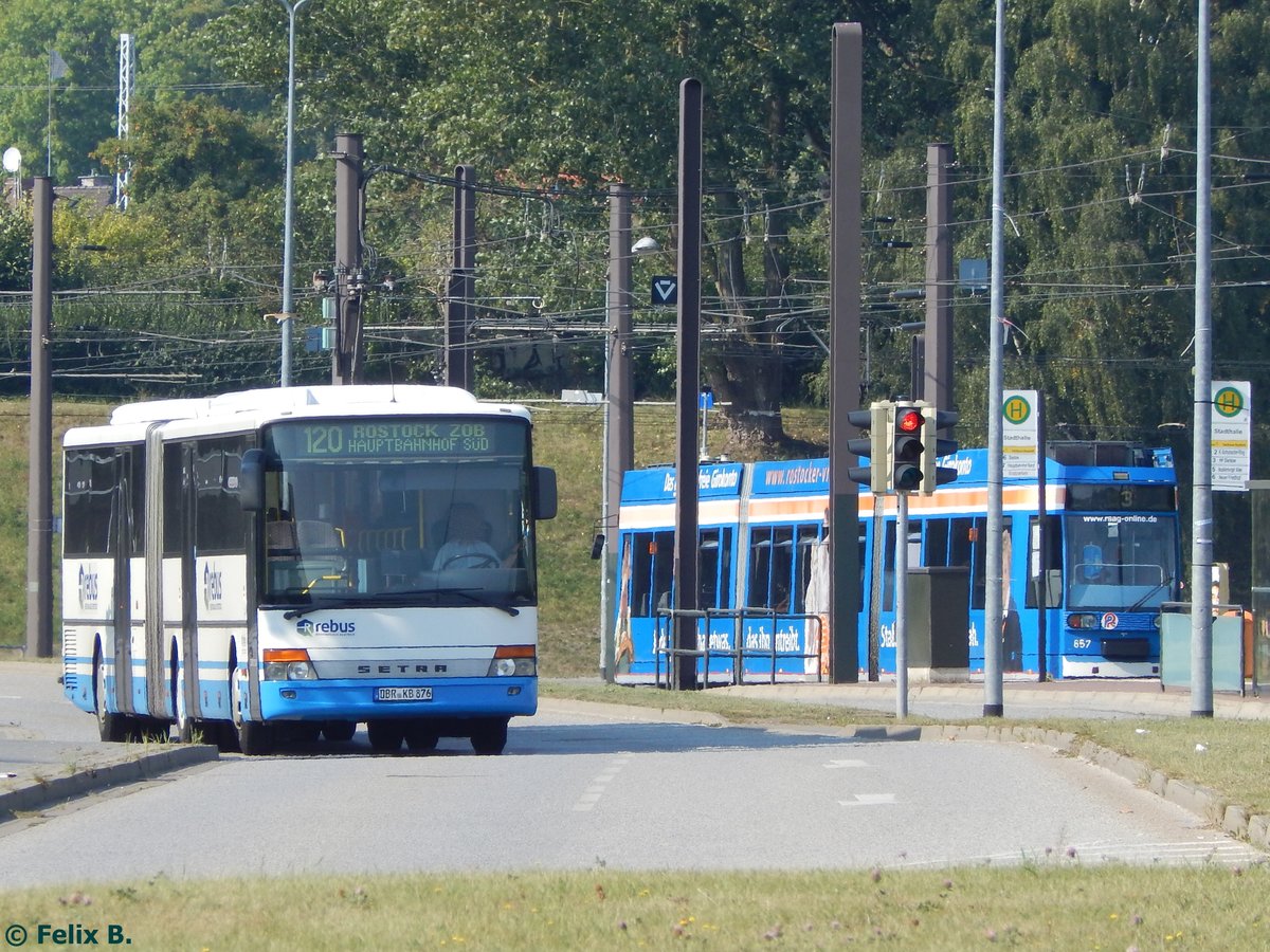 Setra 321 UL von Regionalbus Rostock in Rostock.