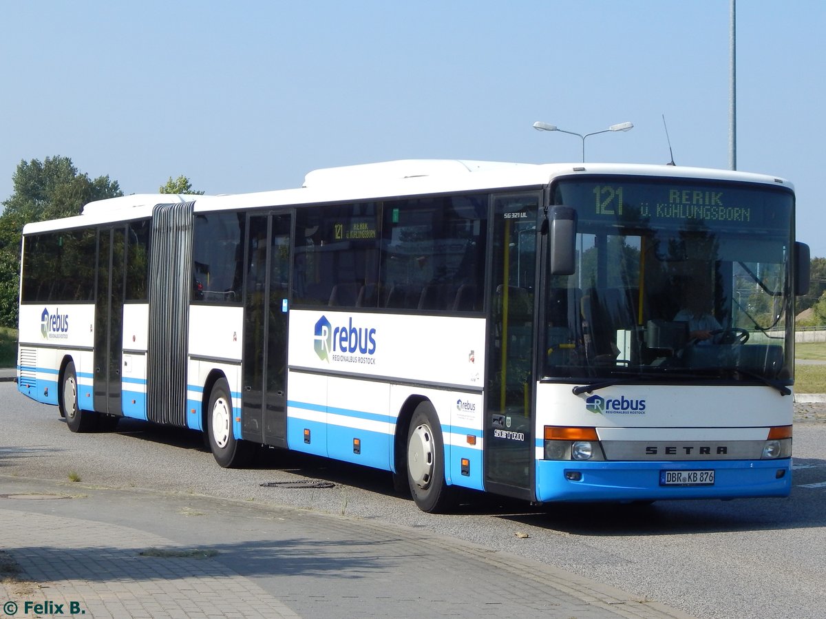 Setra 321 UL von Regionalbus Rostock in Rostock.