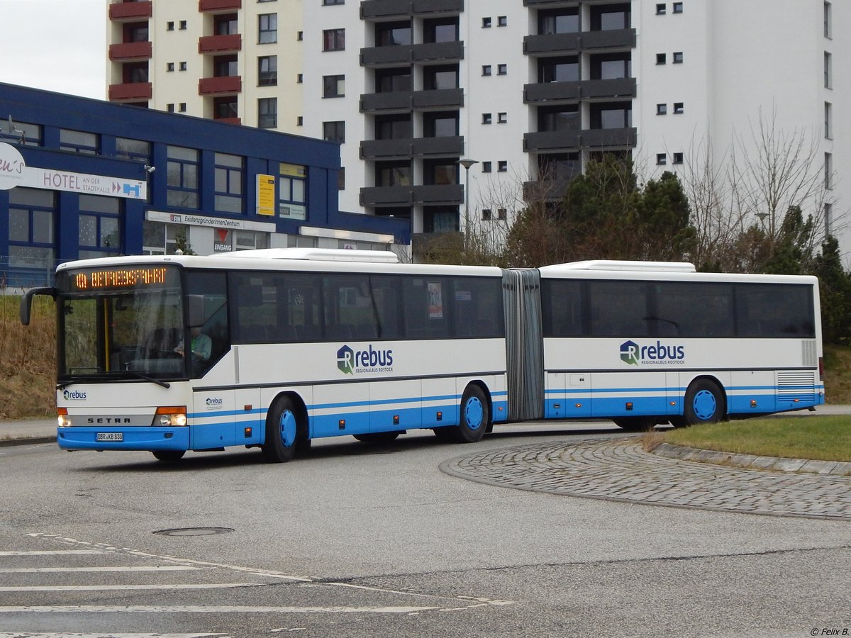 Setra 321 UL von Regionalbus Rostock in Rostock. 