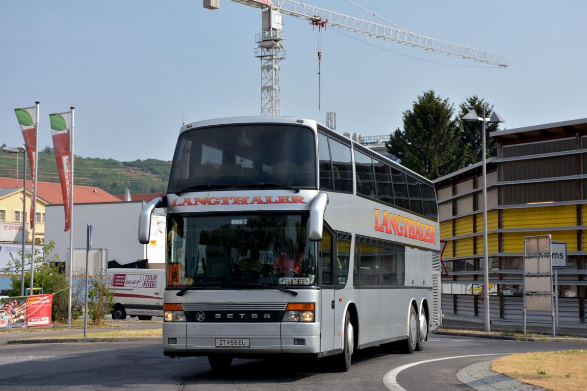 Setra 328 DT von Langthaler Reisen aus sterreich 06/2017 in Krems.