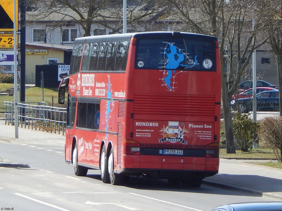 Setra 328 DT der RegioInfra Gesellschaft in Malchow. 