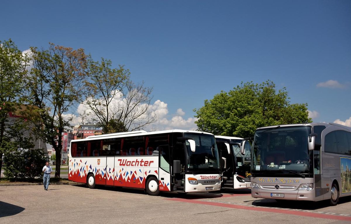 Setra 400er Serie von Wachter Reisen aus sterreich 2018 in Krems.