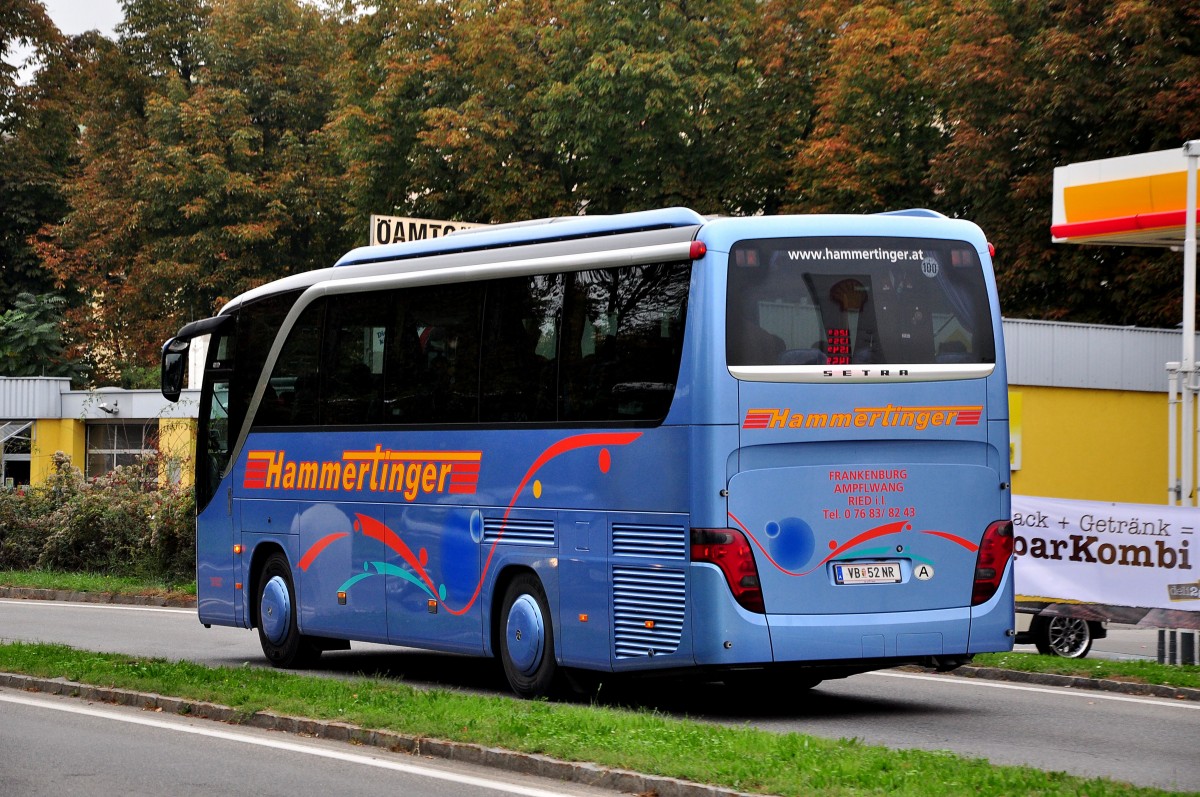 Setra 411 HD von Hammertinger aus sterreich im Okt.2014 in Krems.