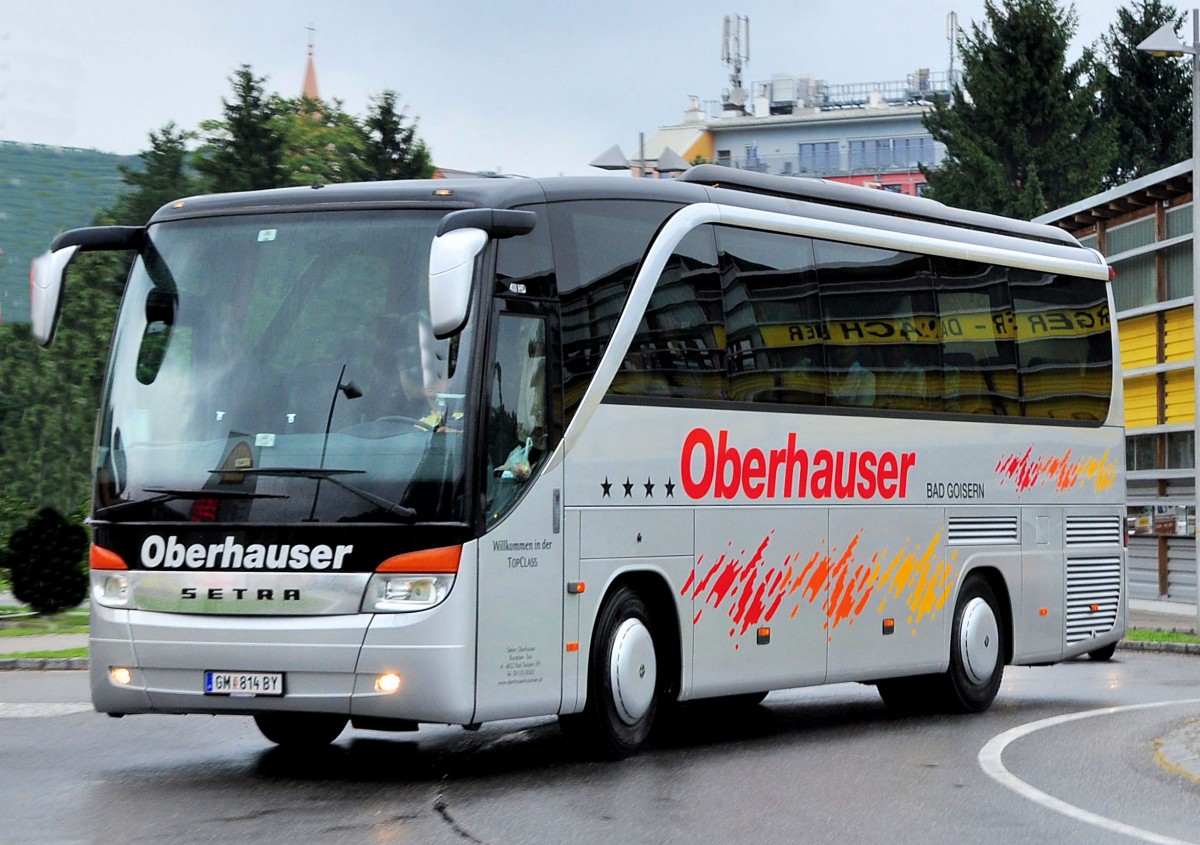 SETRA 411 HD von Oberhauser/sterreich im August 2013 in Krems gesehen.