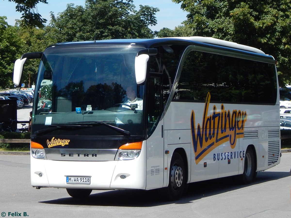 Setra 411 HD von Watzinger aus Deutschland in Hohenschwangau.